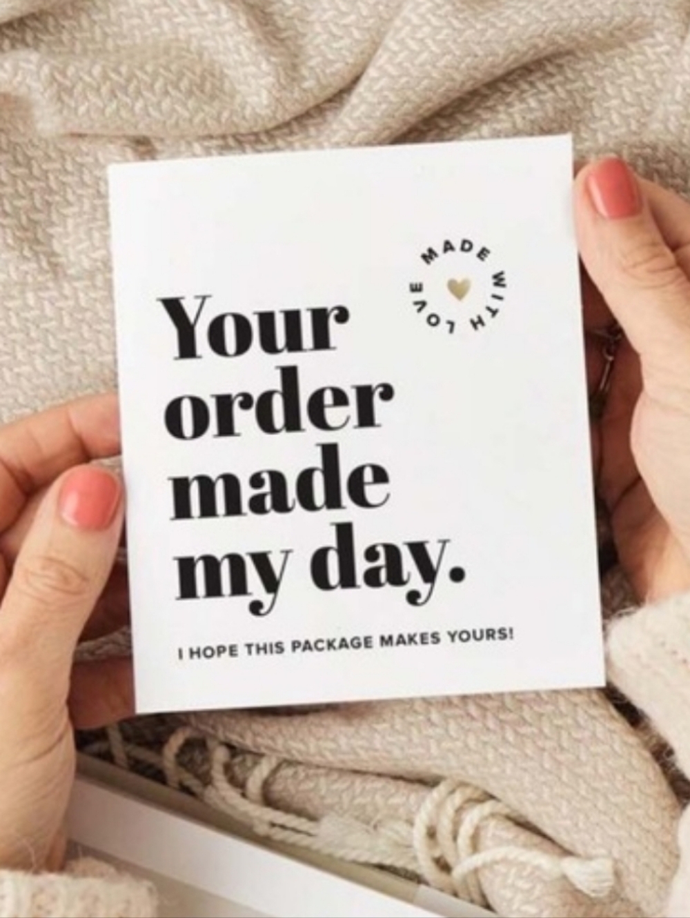 25CT Your Order Made My Day - I Hope This Package Makes Yours NEW